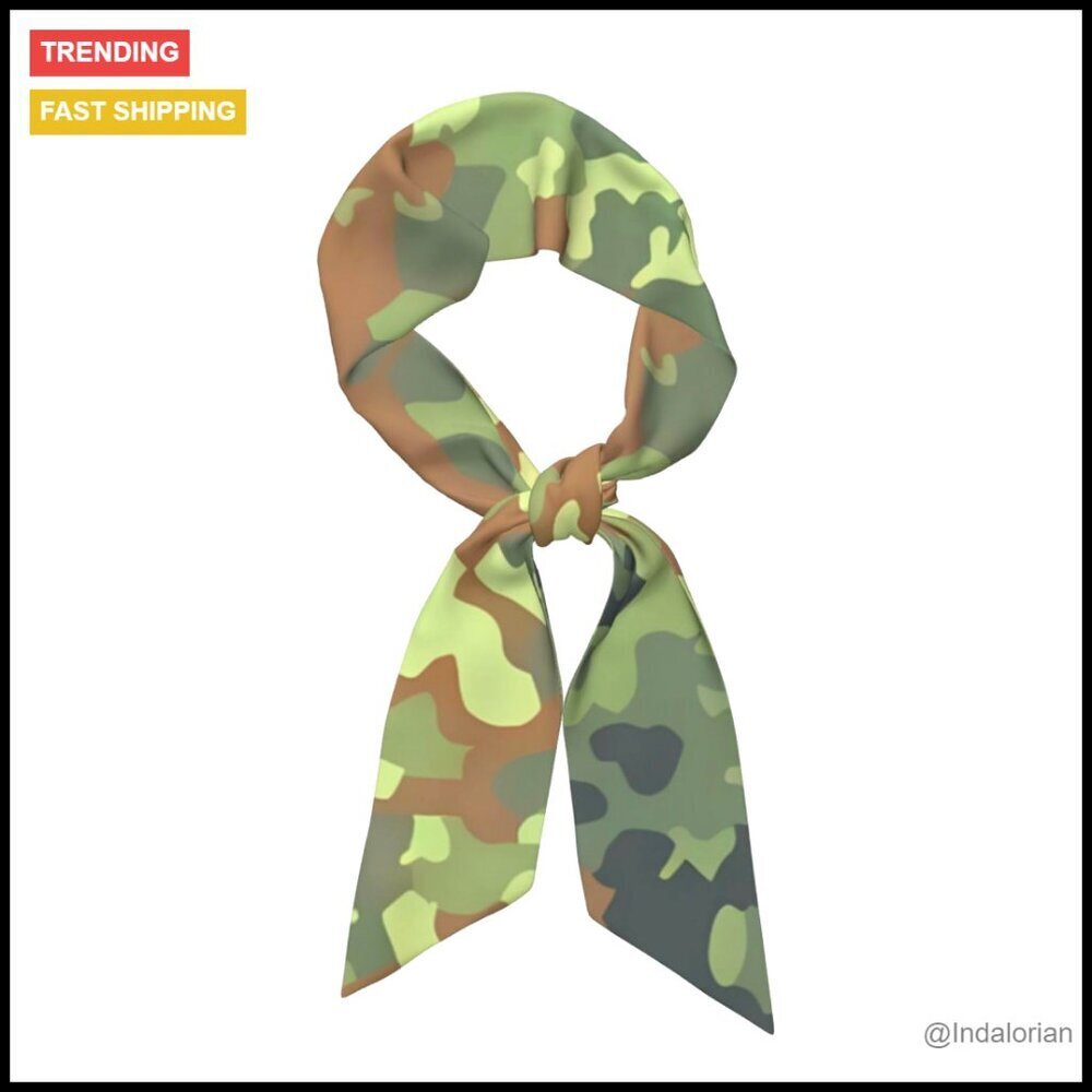 Retro Video Game Satin Silk Scarf Fashion Accessory Hair Neck Bandana